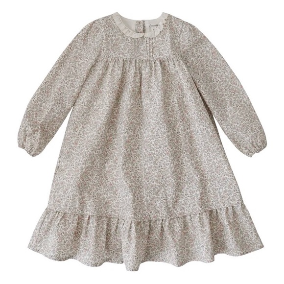 Louisiella Eliot Dress | Long Sleeve Floral Print Smocked Dress, Size 4Y - Picture 13 of 16